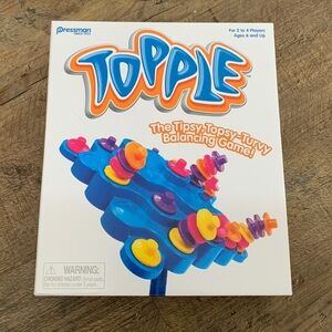 Topple Balancing Game - Blue and Orange